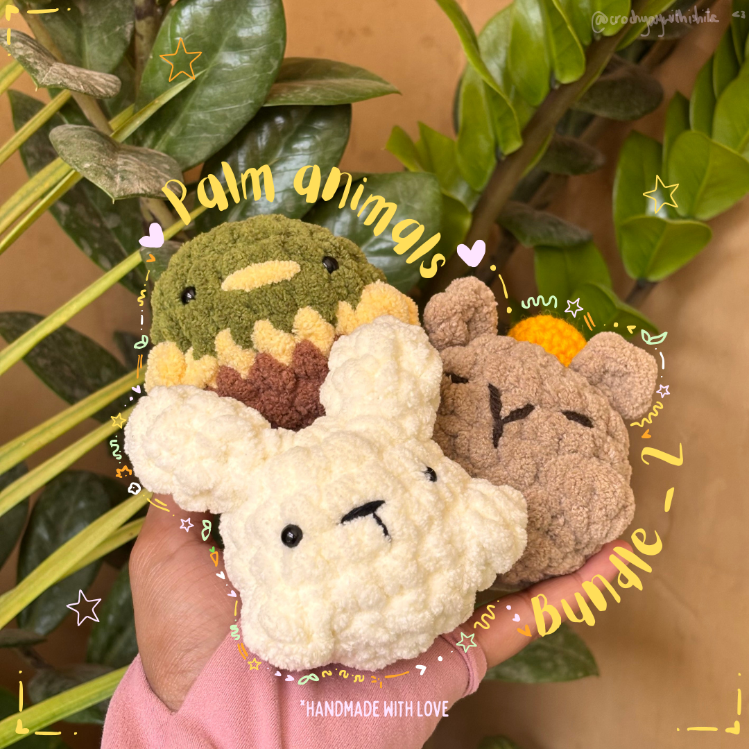 Chubby Palm Animals - Bundle 2